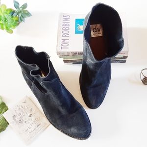 ♡Dolce Vita♡ Suede Black Motorcycle Booties Boots